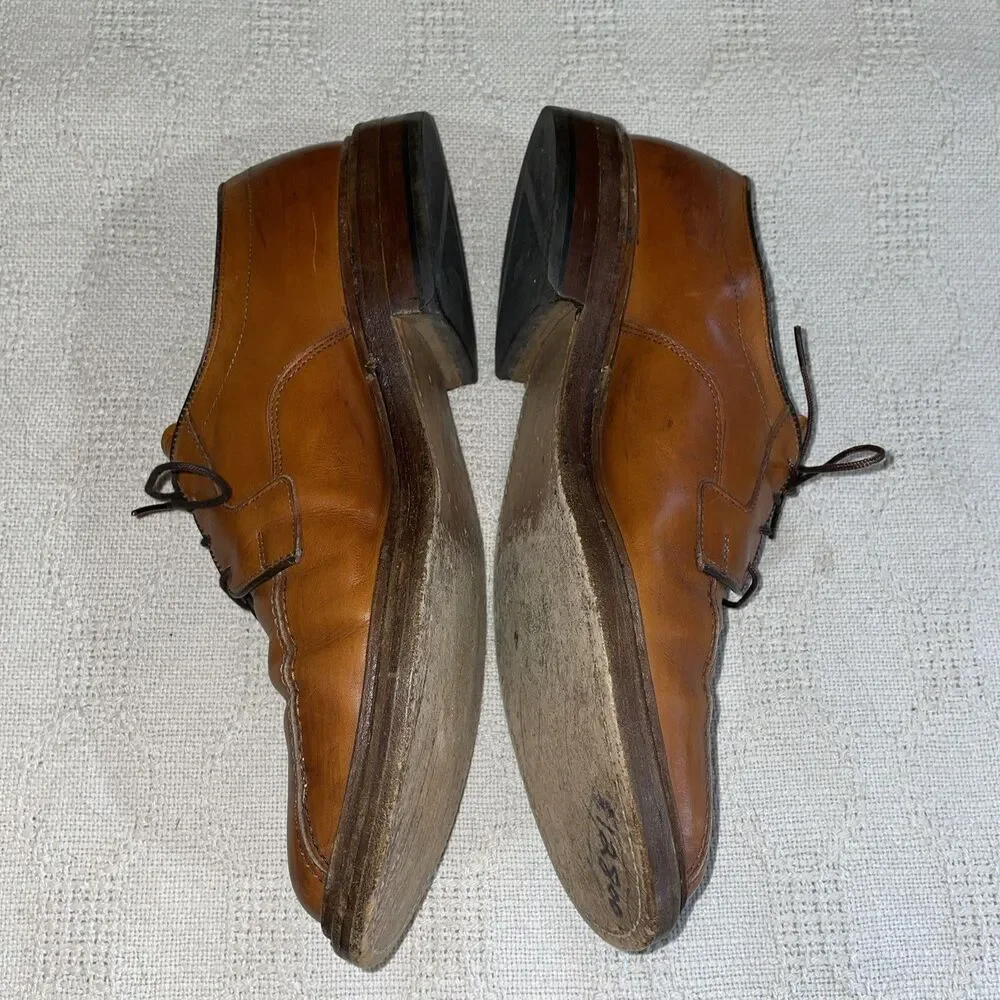 Allen Edmonds Hillcrest Men’s Casual Oxfords Size 9.5 D Brown Leather Going Out